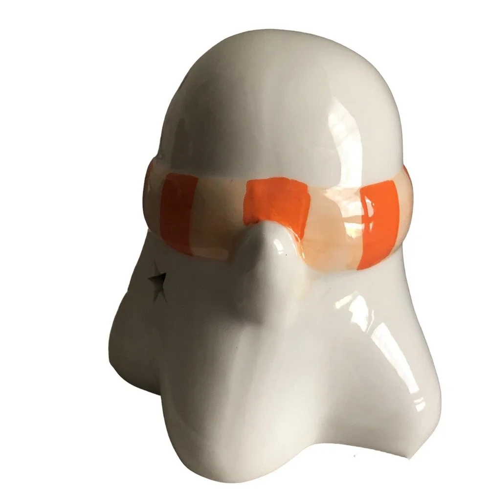 Ceramic LED Light Up Ghost Target 2022 Halloween Decor NWOT
